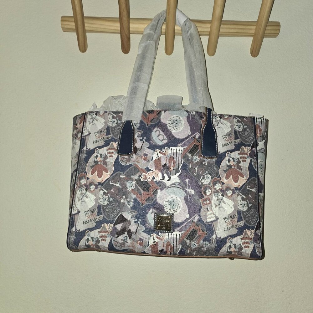 Disney Dooney & Bourke Haunted Mansion Tote NWT - Madame Leota Ghost Toile Bag - Picture 10 of 16